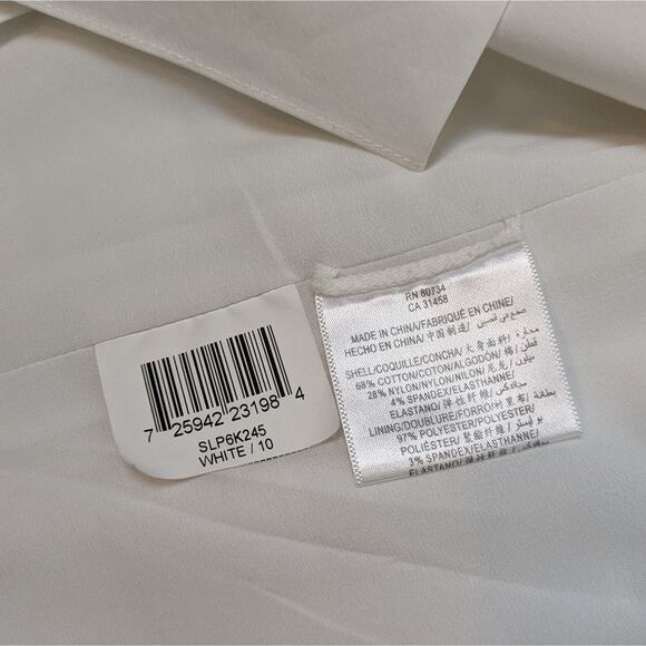 BCBGMaxAzria Annika White Strapless Dress 10 Bridal Y2K - Picture 8 of 11